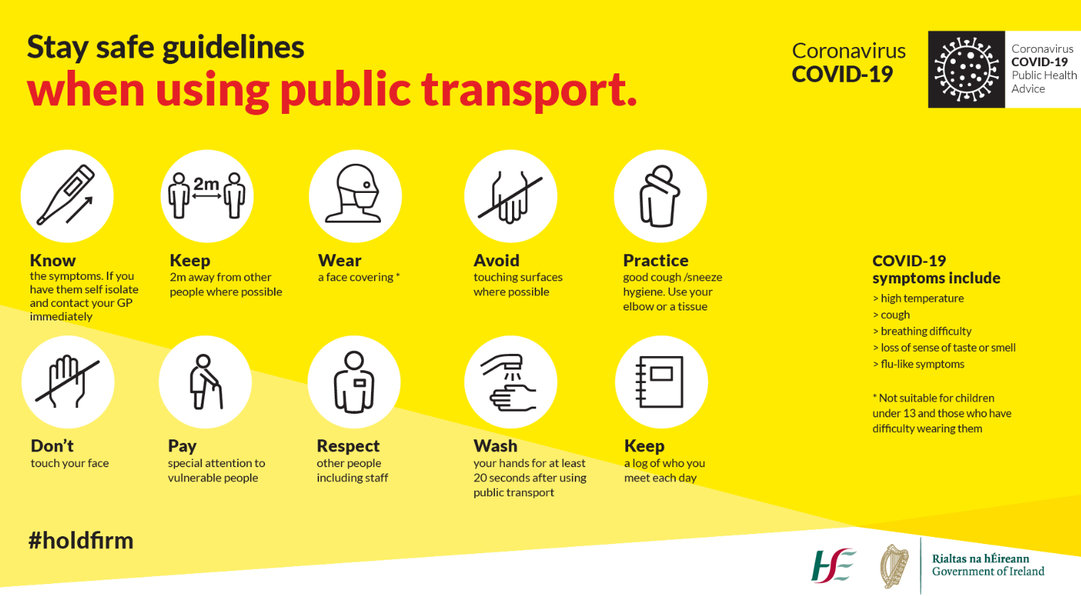 #HSE Guidance - Travelling Safely on Public Transport.