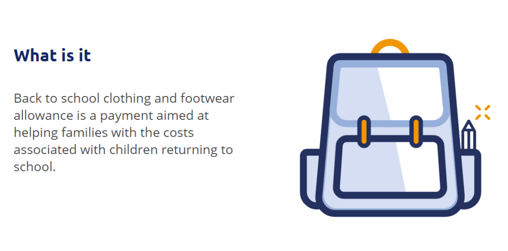 Apply for Back to Work Clothing and Footwear Allowance from 21st June