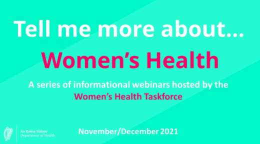 Women&#39;s Health Taskforce to run series of online events on women&#39;s health  #TellMeMore - County Kildare LEADER Partnership
